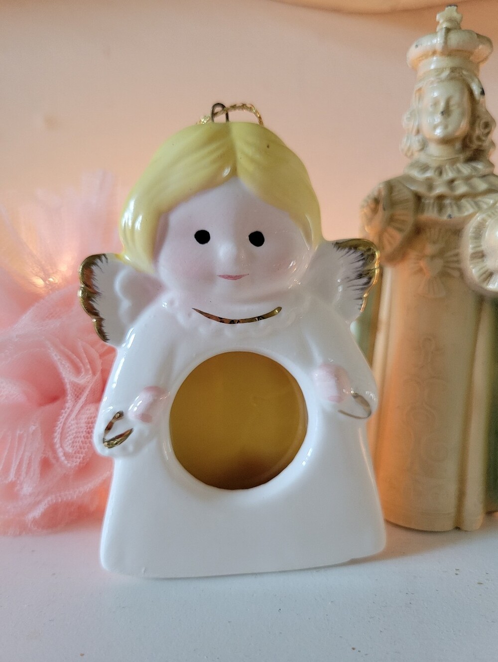 Holiday Memories Angel Picture Frame Ornament w/Box Made in Taiwan ~ FINAL PRICE